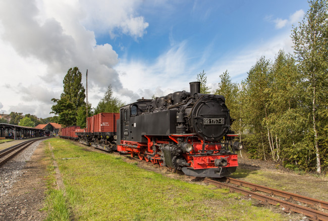 Обои картинки фото техника, паровозы, локомотив, состав