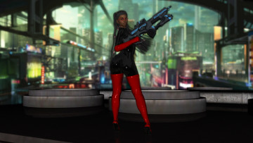 Картинка 3д+графика фантазия+ fantasy девушка фон взгляд