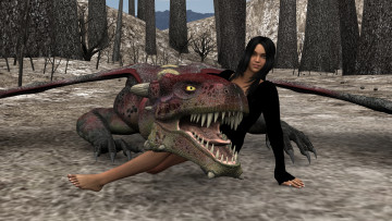 Картинка 3д+графика фантазия+ fantasy фон взгляд девушка