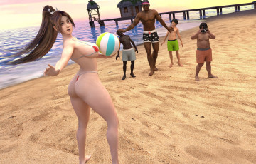 Картинка 3д+графика люди+ people девушка взгляд фон