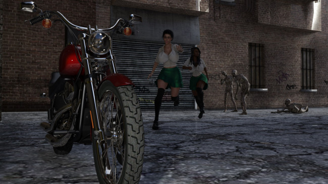 Обои картинки фото 3д графика, фантазия , fantasy, девушки, фон, взгляд