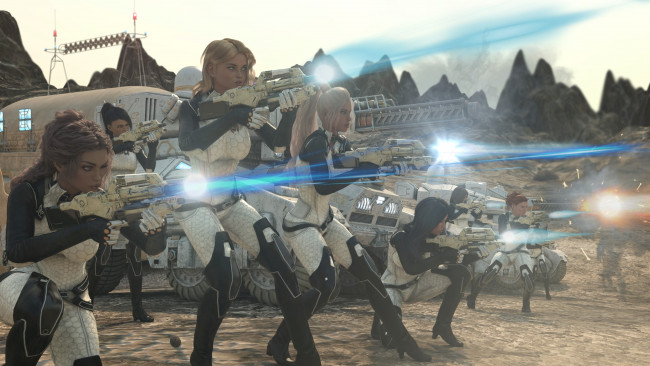 Обои картинки фото 3д графика, фантазия , fantasy, девушки, взгляд, фон