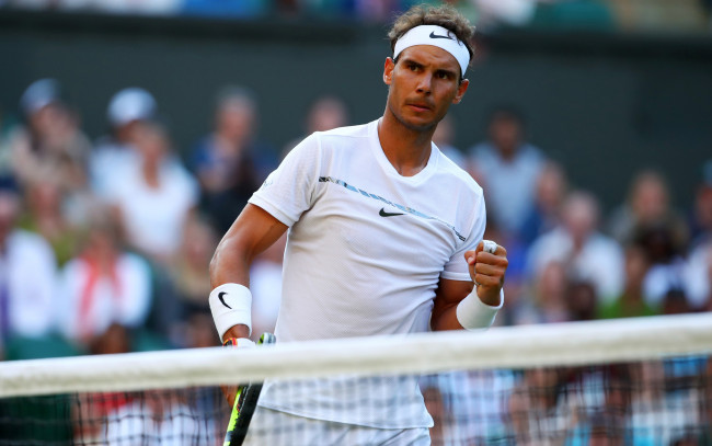 Обои картинки фото спорт, теннис, мужчина, фон, взгляд, rafael, nadal