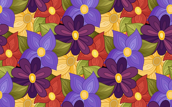 Обои картинки фото векторная графика, цветы , flowers, seamless, текстура, цветы, pattern, vector, floral