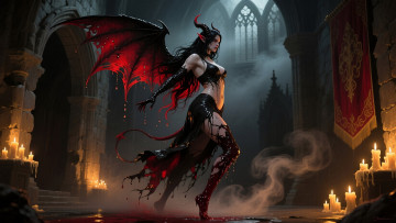 обоя фэнтези, демоны, нейросети, графика, нейроарт, ai, art, нейронные, сети, рисунки, нейро, искусство, нейрографика, graphics, neuroart, neural, networks, drawings, neuro, neurography