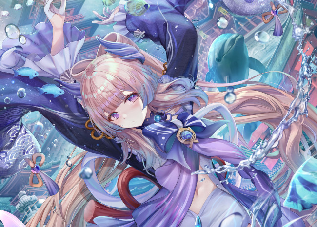 Обои картинки фото аниме, genshin impact, девушка