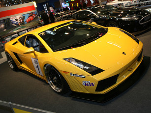Картинка lamborghini gallardo gt3 автомобили выставки уличные фото