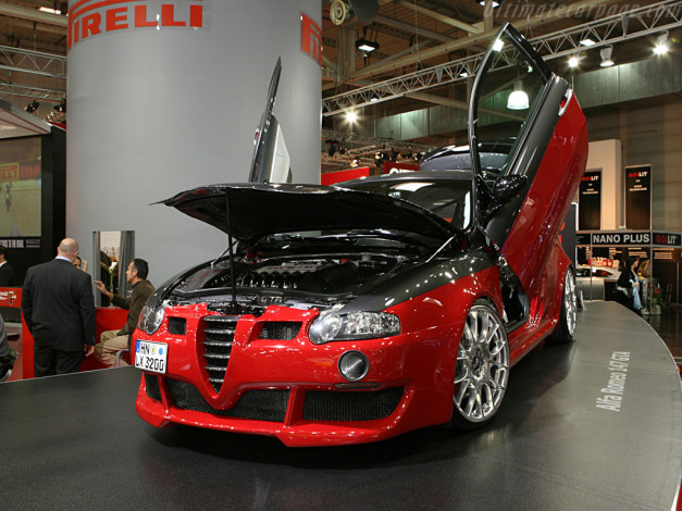 Обои картинки фото alfa, 147, gta, автомобили, выставки, уличные, фото