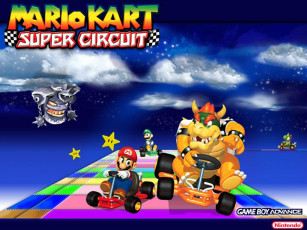 Картинка mario kart super circuit видео игры