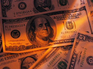 Картинка разное золото купюры монеты