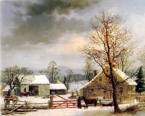 Картинка george henry durrie рисованные