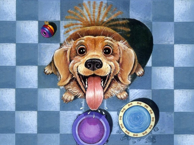 Обои картинки фото рисованные, животные