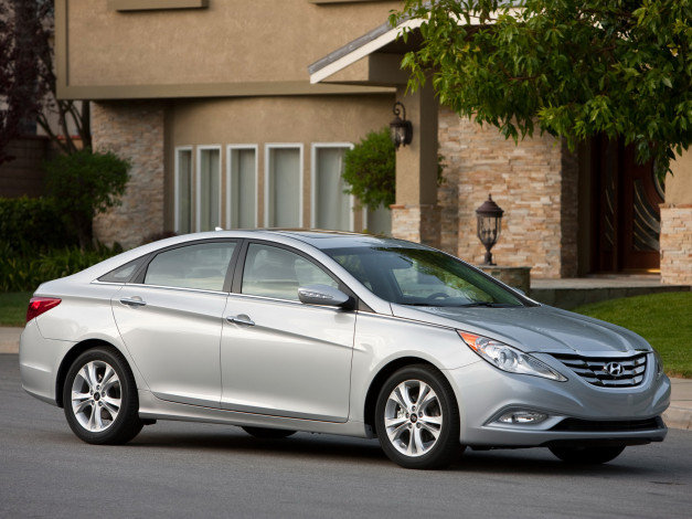 Обои картинки фото sonata, 2011, автомобили, hyundai