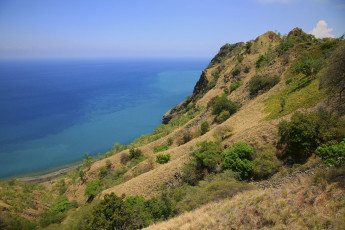 Картинка природа побережье море гористый берег