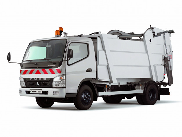 Обои картинки фото автомобили, мусоровозы, fuso