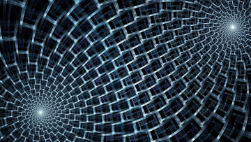 Картинка 3д графика abstract абстракции туннель свет