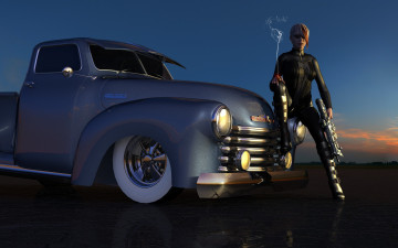 Картинка 3д графика military авто