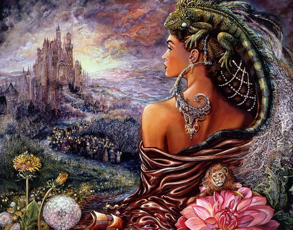 Обои картинки фото фэнтези, josephine, wall, люди, и, природа