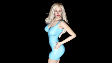 Картинка 3д+графика people+ люди взгляд девушка блондинка