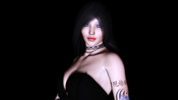 Картинка 3д+графика people+ люди взгляд девушка