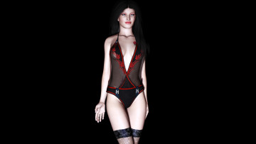 Картинка 3д+графика people+ люди взгляд девушка