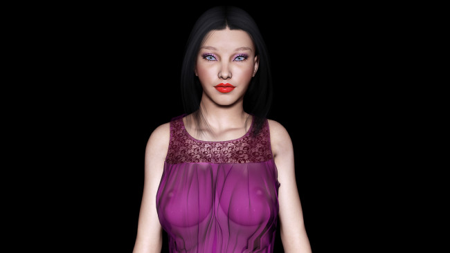 Обои картинки фото 3д графика, people , люди, девушка, взгляд