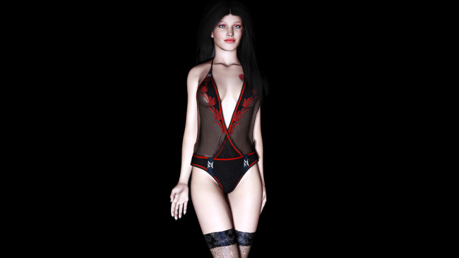 Обои картинки фото 3д графика, people , люди, взгляд, девушка