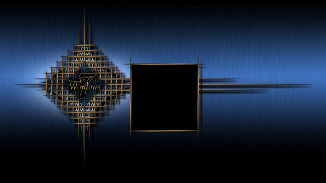 Обои картинки фото компьютеры, windows 7 , vienna, темный, синий
