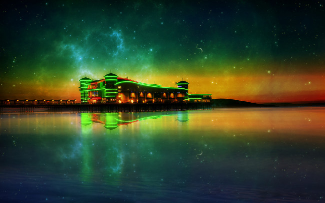 Обои картинки фото города, - здания,  дома, вода, отражение