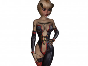 Картинка 3д+графика фантазия+ fantasy девушка взгляд фон