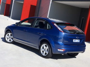обоя автомобили, ford, focus, 5-door, au-spec, синий