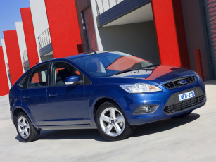 обоя автомобили, ford, focus, 5-door, au-spec, синий