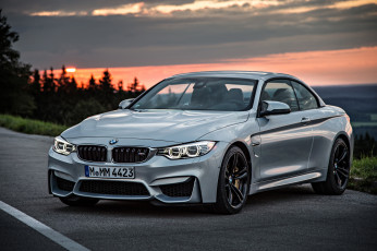 Картинка 2014+bmw+m4+f32+convertible автомобили bmw серый металлик