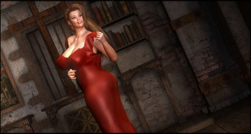 Картинка 3д+графика люди+ people фон девушка взгляд