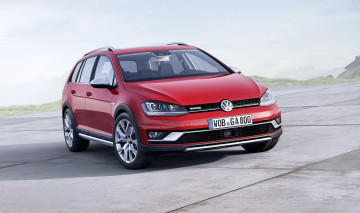 Картинка 2014+volkswagen+golf+vii+alltrack автомобили volkswagen тюнинг красный golf
