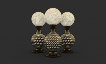 Картинка 3д+графика другое+ other фон светильники