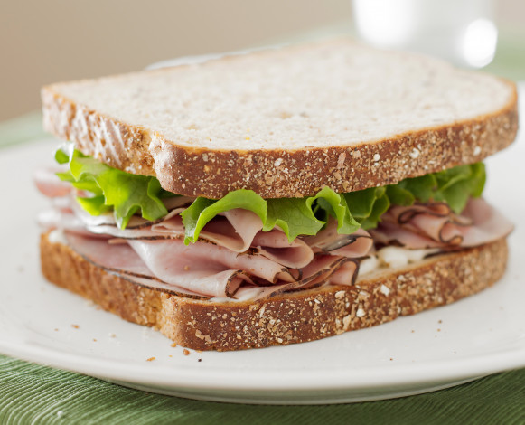 Обои картинки фото еда, бутерброды,  гамбургеры,  канапе, бутерброд, ветчина, хлеб