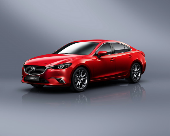 Обои картинки фото 2015 mazda 6, автомобили, mazda, красный