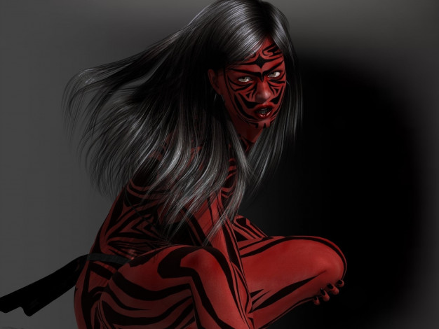 Обои картинки фото 3д графика, существа , creatures, халки, фон, взгляд