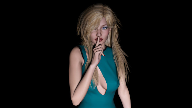 Обои картинки фото 3д графика, люди , people, фон, взгляд, девушка