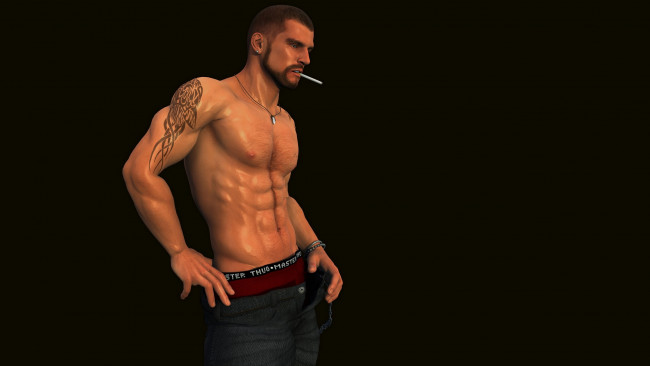 Обои картинки фото 3д графика, люди , people, сигарета, парень, фон, чёрный