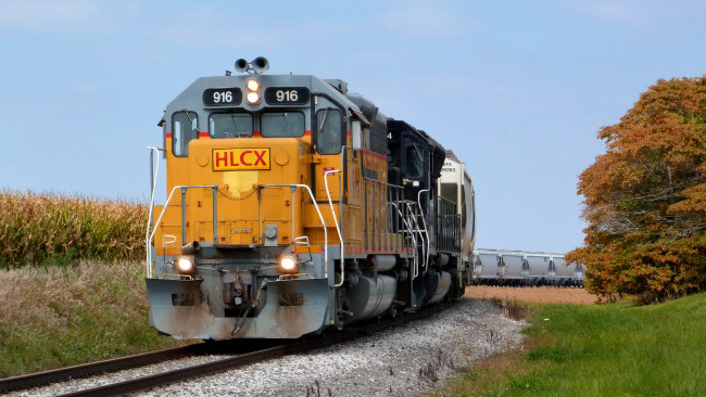 Обои картинки фото техника, поезда, локомотив, дорога, железная, состав