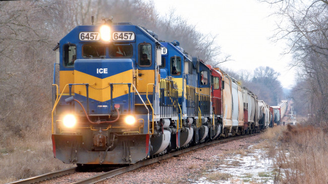 Обои картинки фото техника, поезда, железная, дорога, локомотив, состав