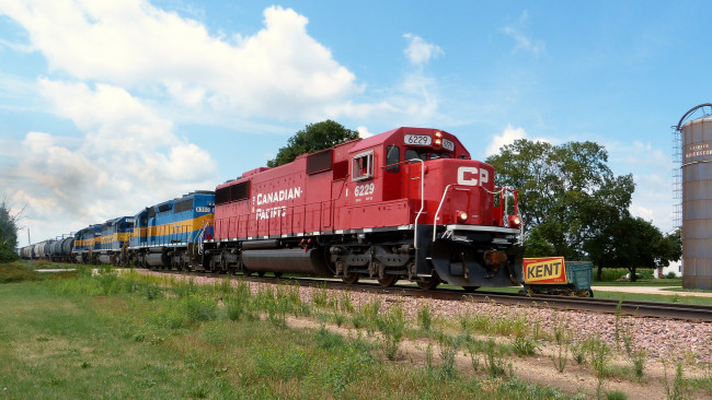 Обои картинки фото техника, поезда, железная, состав, локомотив, дорога