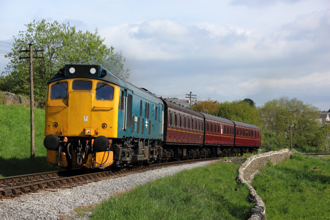 Обои картинки фото техника, поезда, железная, дорога, локомотив, состав