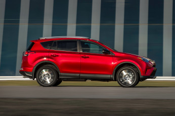 Картинка автомобили toyota красный rav4 se 2016г