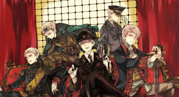 Картинка аниме hetalia +axis+powers арт парни
