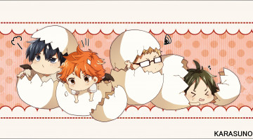 Картинка аниме haikyuu арт скорлупа яйца малыши