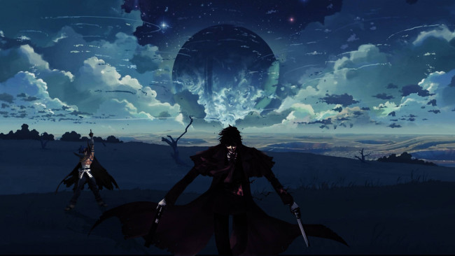 Обои картинки фото аниме, hellsing, alucard, vampir