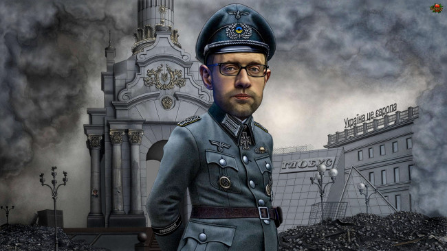 Обои картинки фото упадок нации, юмор и приколы, майдан, украина, Яценюк